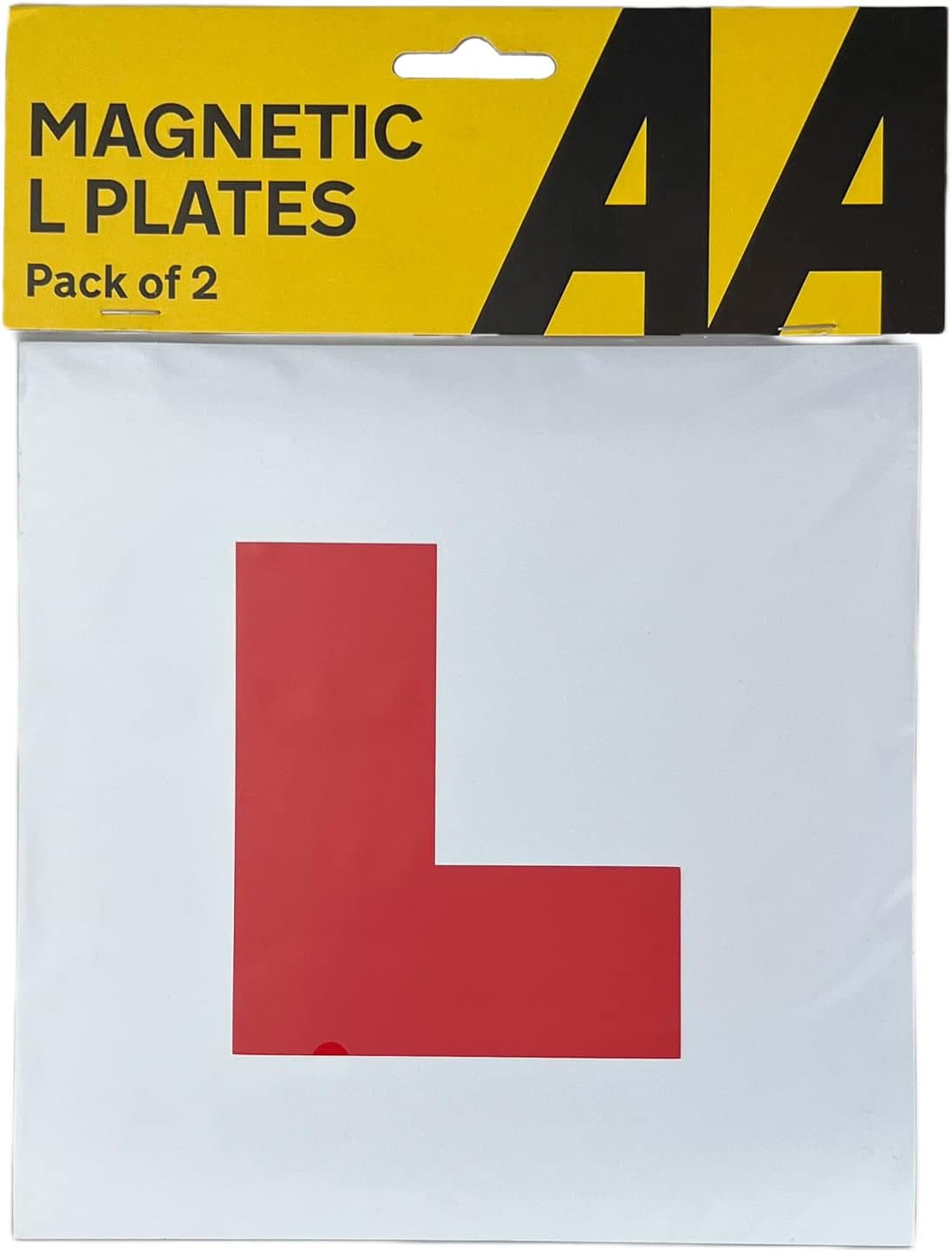 Magnetic L Plate, White, Pack of 2