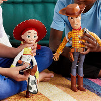 Thumbnail for Official Woody Interactive Talking Action Figure from Toy Story 4, 35Cm/15”, Features 10+ English Phrases, Interacts with Other Figures and Toys, Laser Lights, Suitable for Ages 3+