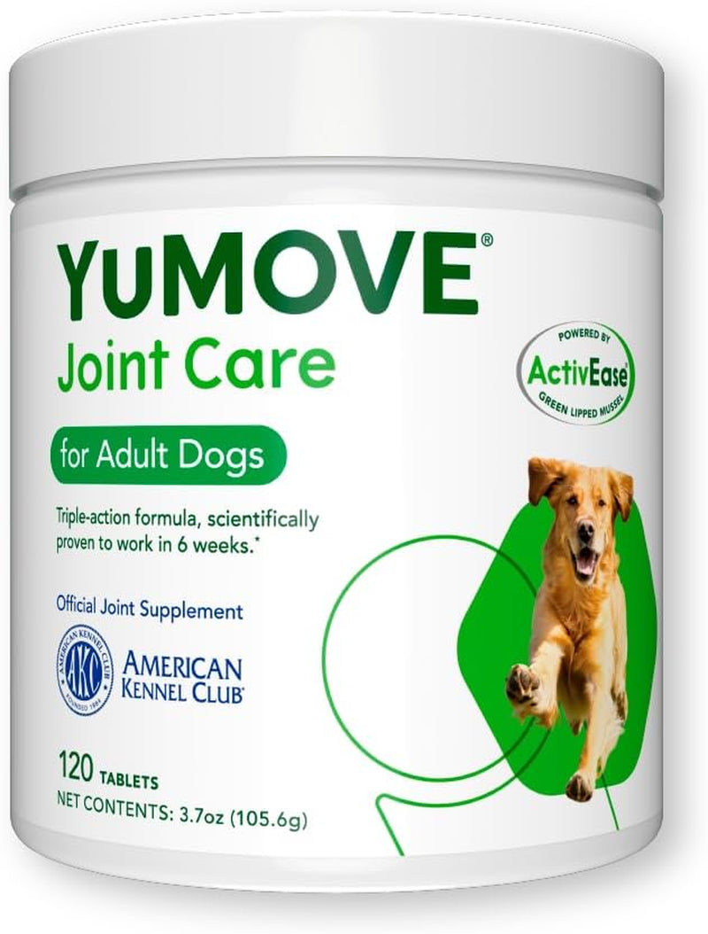 Adult Dog | Joint Supplement for Adult Dogs, with Glucosamine, Chondroitin, Green Lipped Mussel | Aged 6 to 8 | 6X20(120) Tablets (Package May Vary)