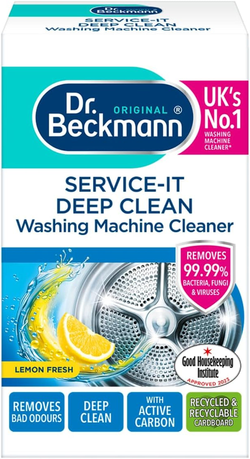 Service-It Deep Clean Washing Machine Cleaner | Removes 99,99 % of Bacteria and Fungi and Viruses | Eliminates Bad Odours | 250 G