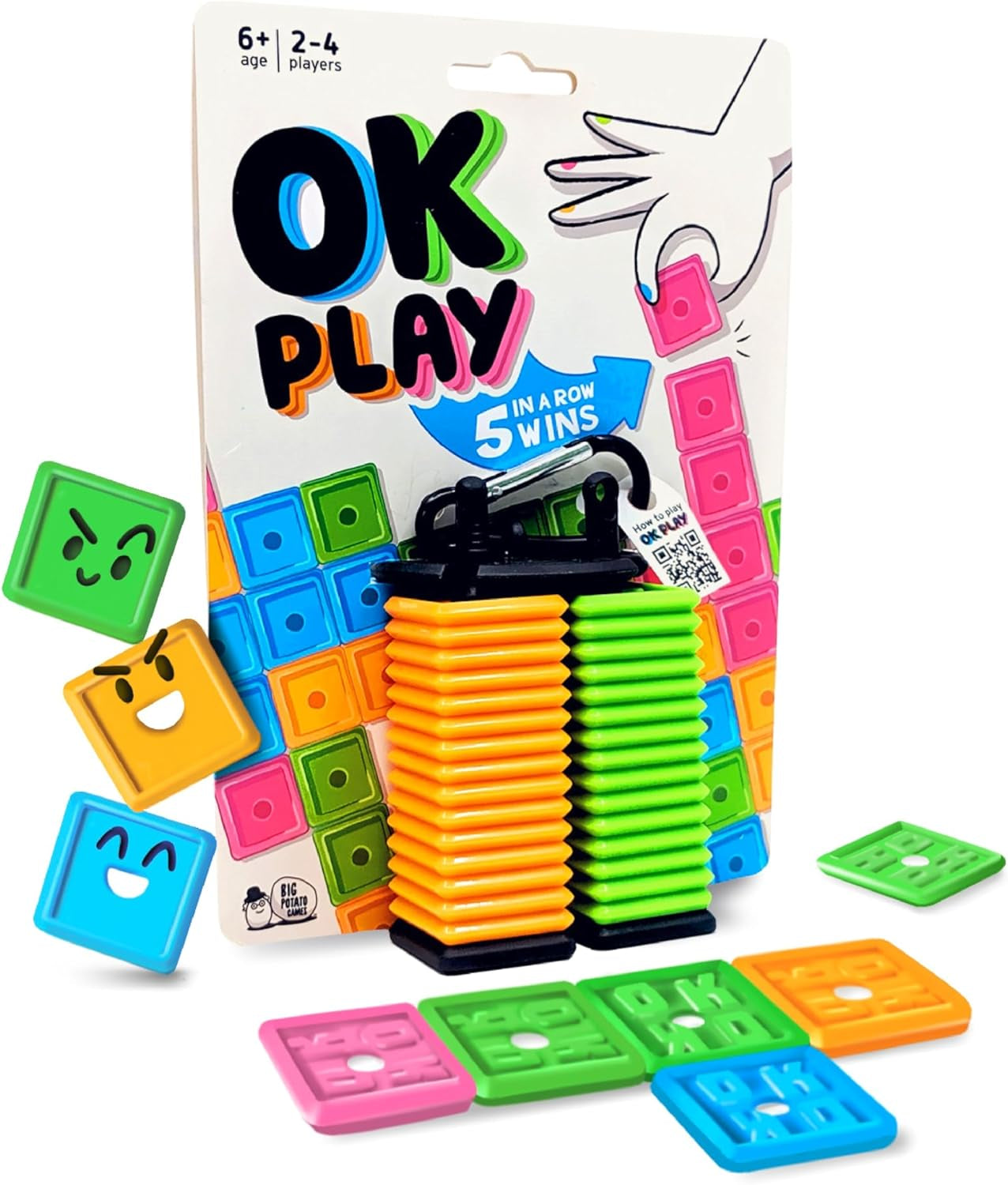 OK Play: the Ultimate Tile Game - Kids Can Outsmart Adults | Fun, Strategic & Portable for 2-4 Players, Ideal Board Travel Game for Family Game Night