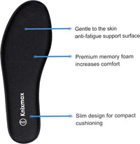 Thumbnail for Memory Foam Insoles for Men & Women - Comfort Inner Soles Cushioned Shoe Inserts Replacement Innersoles for Trainers, Walking Shoes, Wellies, Boots - Adults Size 3UK~13UK