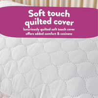 Thumbnail for Hotel Quality Pillows 4 Pack - Bouncy Firm Support Side Sleeper Pillow for Neck, Back & Shoulder Pain Relief - Comfy, Soft Touch Quilted Cover, Hypoallergenic, Made in the UK (48 X 74Cm)