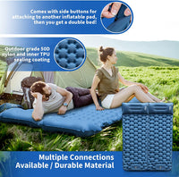 Thumbnail for Sleeping Pad - Ultralight Inflatable Sleeping Mat with Built-In Foot Pump, Durable Compact Waterproof Camping Air Mattress for Camping, Backpacking, Hiking, Tent Trap Traveling