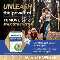 Thumbnail for Senior MAX Strength | Maximum Strength Joint Supplement for Older, Stiff Dogs with Glucosamine, Chondroitin, Green Lipped Mussel | Aged 9+ | 120 Tablets