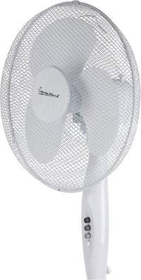 Thumbnail for S40011 Portable 16 Inch Oscillating Pedestal Fan with Adjustable Tilt Angle and Height, 3 Plastic Blades, 3 Speed Settings, Carry Handle, White