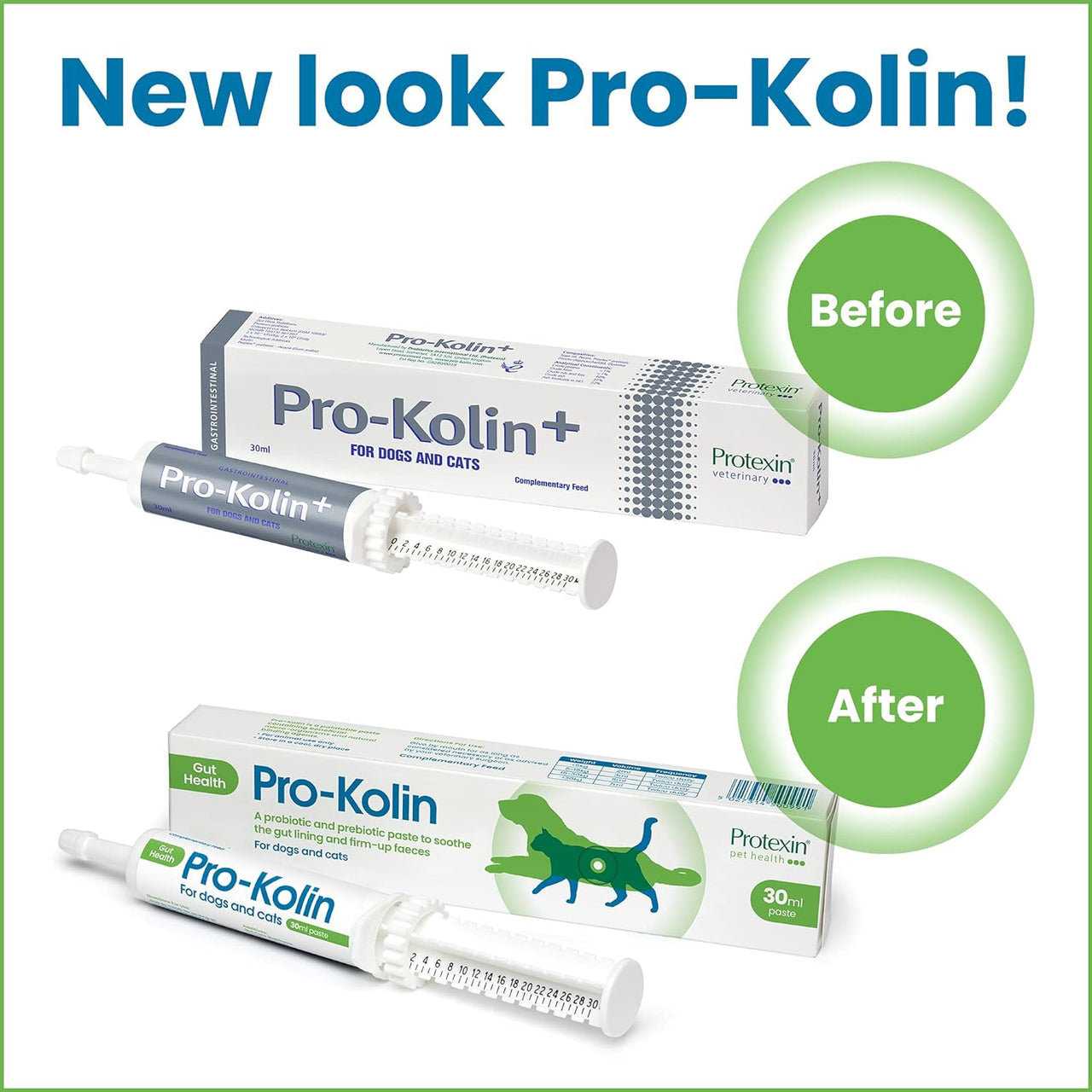 - Pro-Kolin for Dogs and Cats - Probiotic Paste to Support the Gut 30Ml + Syringe