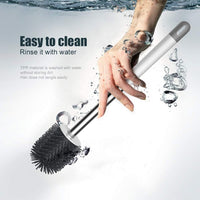 Thumbnail for M34152 Silicone Toilet Brushes & Holders, Deep Cleaner, Toilet Brush with Quick Drying Holder Set for Bathroom