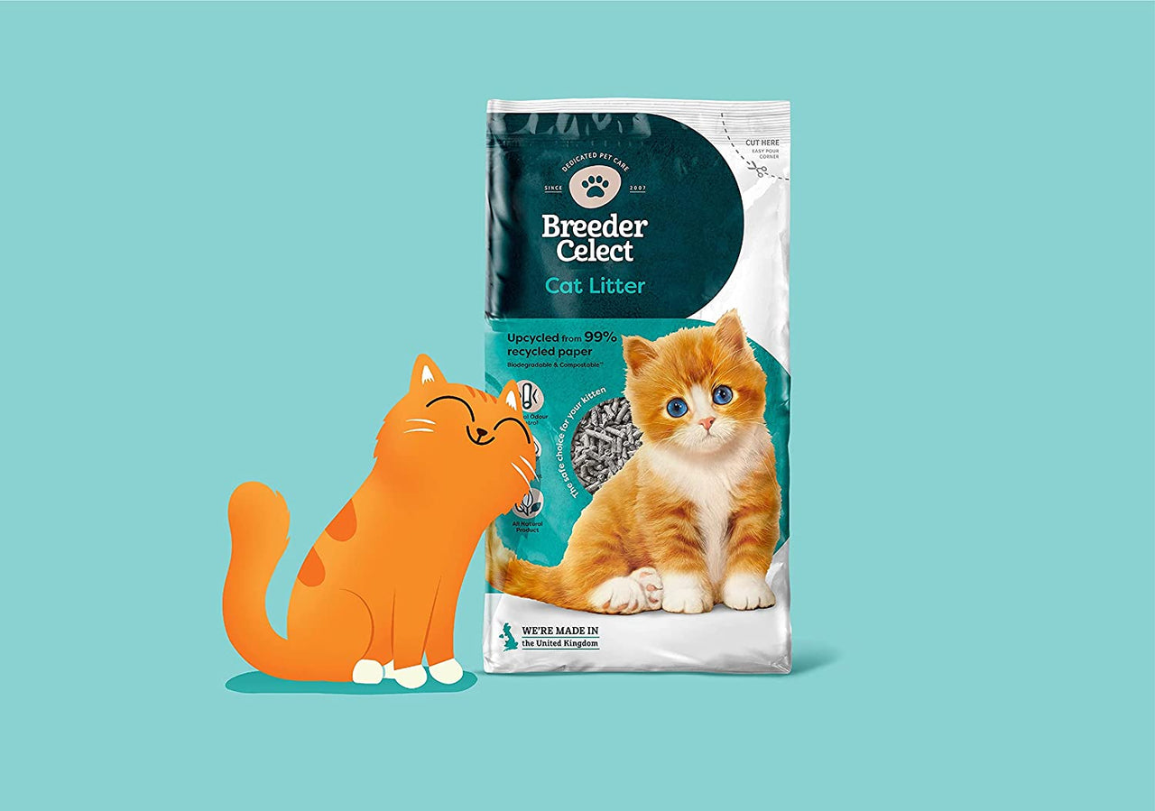 Recycled Paper Cat Litter, 30 L (Pack of 1)