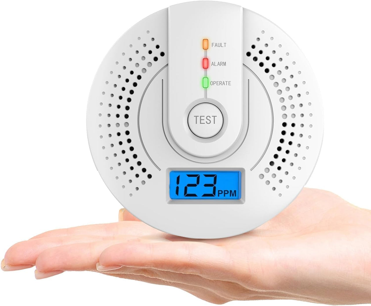 Carbon Monoxide Detector,Carbon Monoxide Alarm, CO Detector with LED Display, CO Alarms Monitor for Home Safety,Disaster Prevention Supplies(Aa Battery NOT Included) UK Patent No.: 6332482