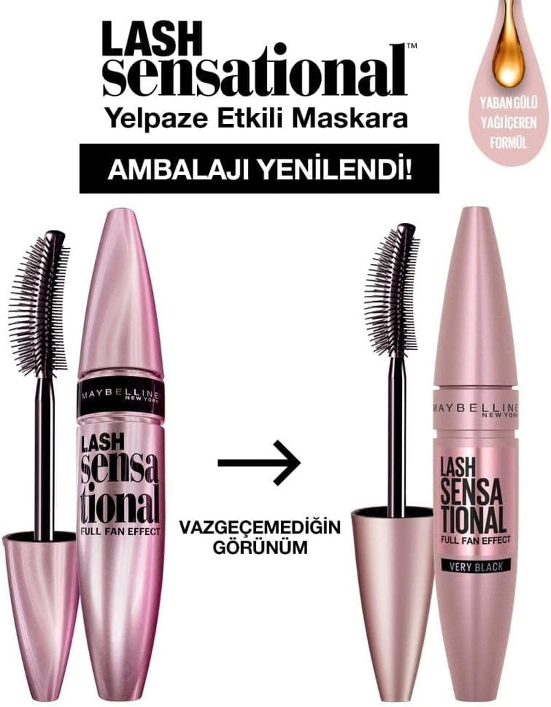 New York, Volume Mascara, Lash Sensational, Colour: Very Black, 9.5 Ml