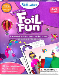 Thumbnail for Art & Craft Activity - Foil Fun Unicorns & Princesses, No Mess Art for Kids, Craft Kits & Supplies, DIY Creative Activity, Gifts for Girls & Boys Ages 4, 5, 6, 7, 8, 9, Travel Toys