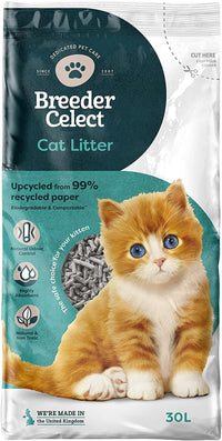 Thumbnail for Recycled Paper Cat Litter, 30 L (Pack of 1)