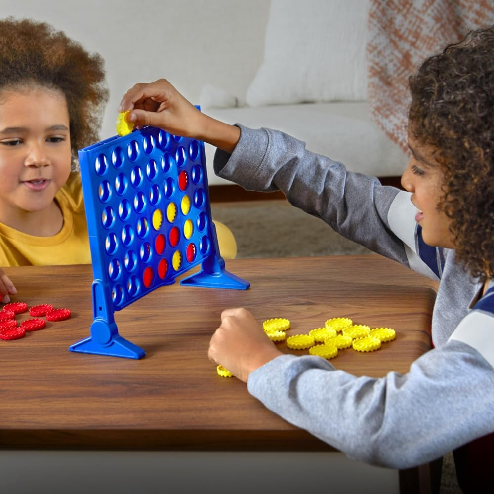 The Classic Game of Connect 4 Strategy Board Game; 2 Games for Kids Aged 6 and Up; 4 in a Row