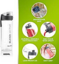 Thumbnail for Blend Active Personal Blender & Smoothie Maker | 350W | 1 Portable Blend Active Bottle (600Ml) | Leak Proof Lid | Black & Gold [VBL251]