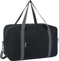 Thumbnail for For Ryanair Airlines Underseat Cabin Bag 40X20X25 Foldable Travel Duffel Bag Holdall Tote Carry on Luggage Overnight for Women and Men 20L (Black (With Shoulder Strap))