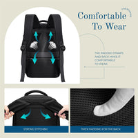 Thumbnail for Cabin Bags 40X20X25 Underseat for Ryanair, Carry on Travel Backpack Cabin Size Rucksack Hand Luggage Bag Backpack Casual Daypack School Bag Fit 14 Inch Laptop with Cable Hole