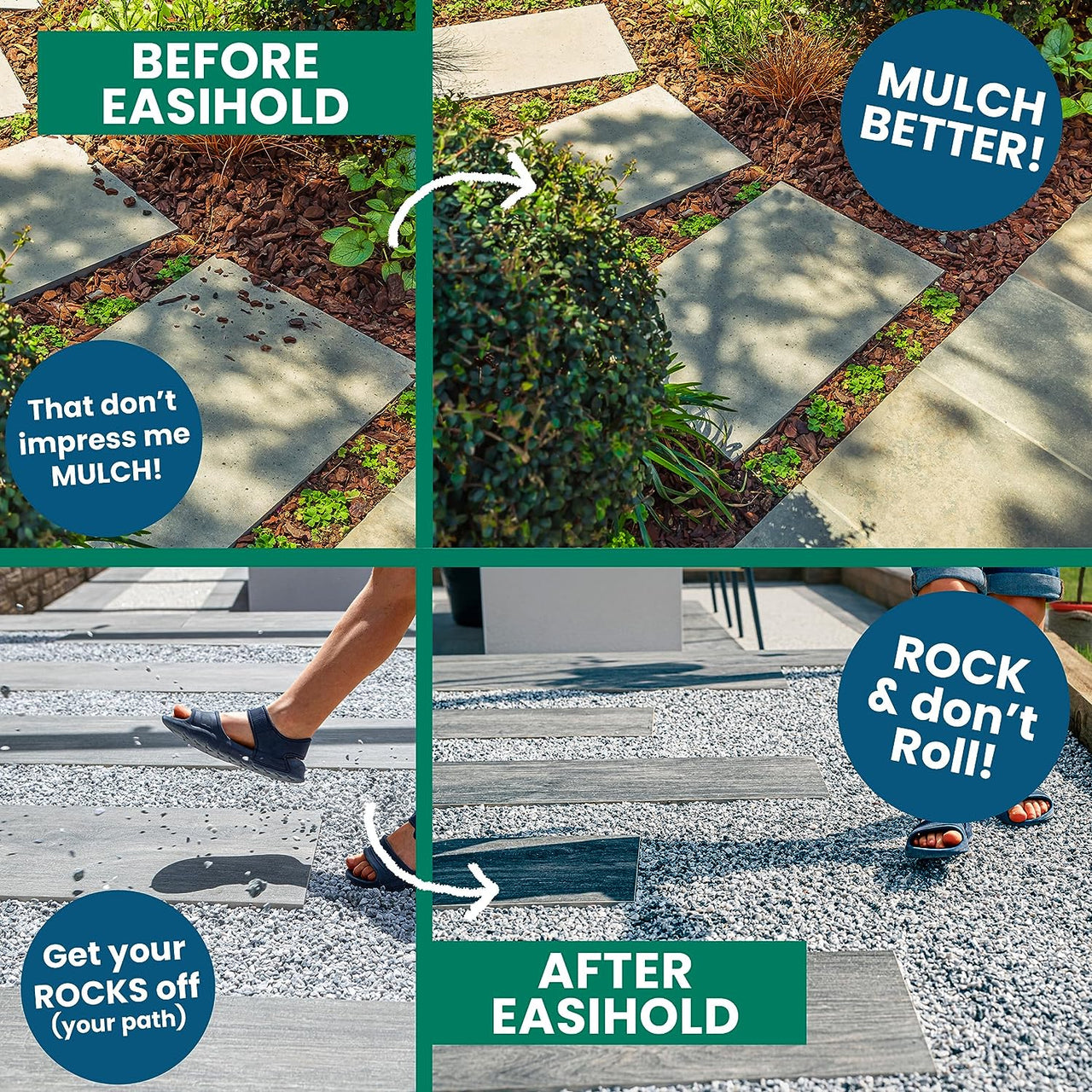 EASIHOLD ROCKS - 5L XL Gravel Binder for Bonding Stones, Bark and Gravel on Borders, Patios and Garden Paths. Lasts up to 3 Years, Non Toxic, Ready to Use.…