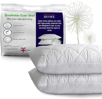 Thumbnail for Pillows 2 Pack Hotel Quality with Quilted Cover (2 Pillows) Filled Pillows for Stomach, Back and Side Sleeper, down Alternative Bed Pillow-Soft Hollow-Fiber Hotel Pillows