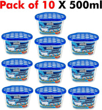 Thumbnail for Dehumidifier 500Ml Pack of 10 Condensation Remover Moisture Absorber Dehumidifiers for Damp, Mould, Moisture in Home, Kitchen, Wardrobe, Bedroom, Caravan, Office, Garage, Bathroom, Basement