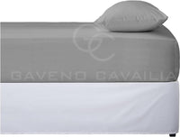 Thumbnail for Fitted Sheet Single Bed - Grey Bedding Sheet - Plain Dyed Microfiber Bedsheets