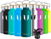 Thumbnail for Stainless Steel Water Bottle - 350Ml / 500Ml / 620Ml / 750Ml / 1000Ml - Vacuum Insulated Metal Water Bottle - Standard Mouth Flask - BPA Free - Straw Water Bottle for Work, Gym, Sports