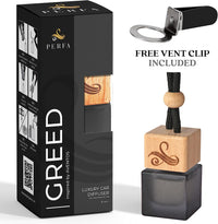 Thumbnail for Creed Car Air Freshener for Men | Aventos Perfume Inspired Car Fragrances | Strong Car Freshener with Car Odour Eliminator Technology | Creed Air Freshener Car | GREED Car Scent by