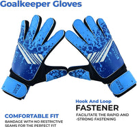 Thumbnail for Football Goalkeeper Gloves for Boys Kids Children Youth Soccer Goalie Glove with Super Grip Palms