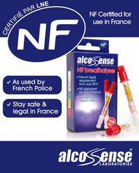 Thumbnail for French NF Certified Breathalyzers for France & European Travel - Certified by National Laboratory of France - Breathalyser Twin Pack - NF Approved Alcohol Tester - European Breathalyser Kit