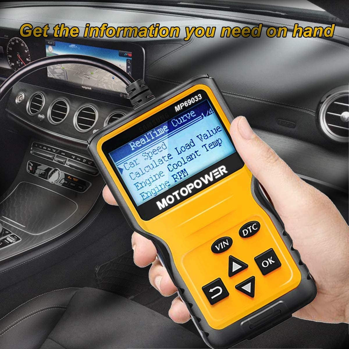 MP69033 OBD2 Scanner Universal Car Engine Fault Code Reader, CAN Diagnostic Scan Tool for All OBD II Protocol Cars