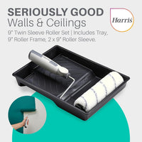 Thumbnail for Seriously Good Walls & Ceilings Twin Medium Pile Paint Roller Set with Tray & Frame | 9