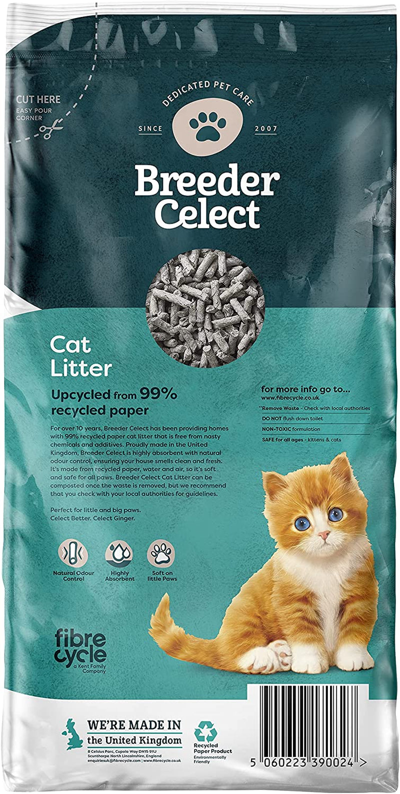 Recycled Paper Cat Litter, 30 L (Pack of 1)