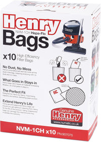 Thumbnail for Henry NVM-1CH/907075 Hepaflo Vacuum Bags, White, 10 Count ( Pack of 1)