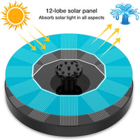 Thumbnail for Solar Fountain Pump 1W Solar Water Pump Floating Solar Powered Fountain Kit with 6 Nozzles