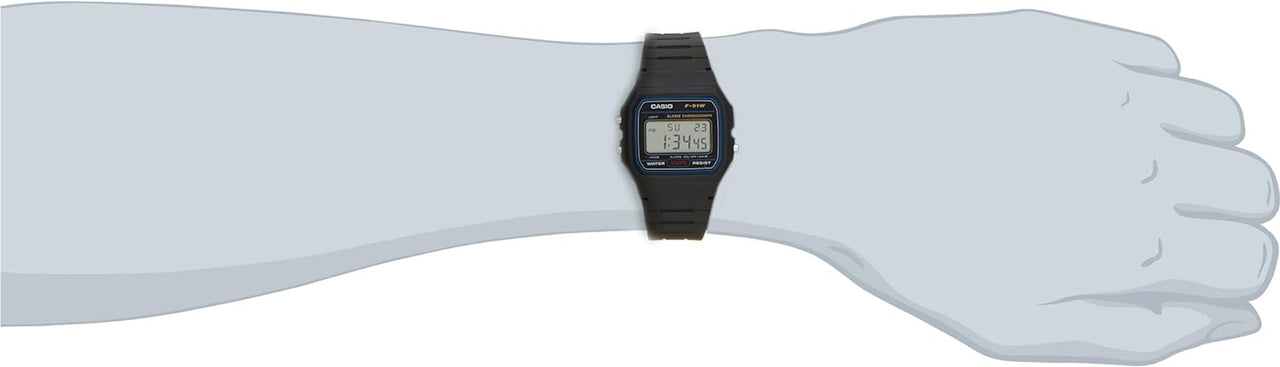 STANDARD DIGITAL WATCH with LED-LIGHT F-91W-1JF