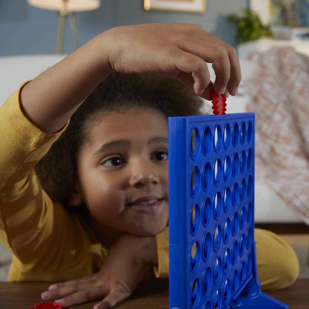 The Classic Game of Connect 4 Strategy Board Game; 2 Games for Kids Aged 6 and Up; 4 in a Row