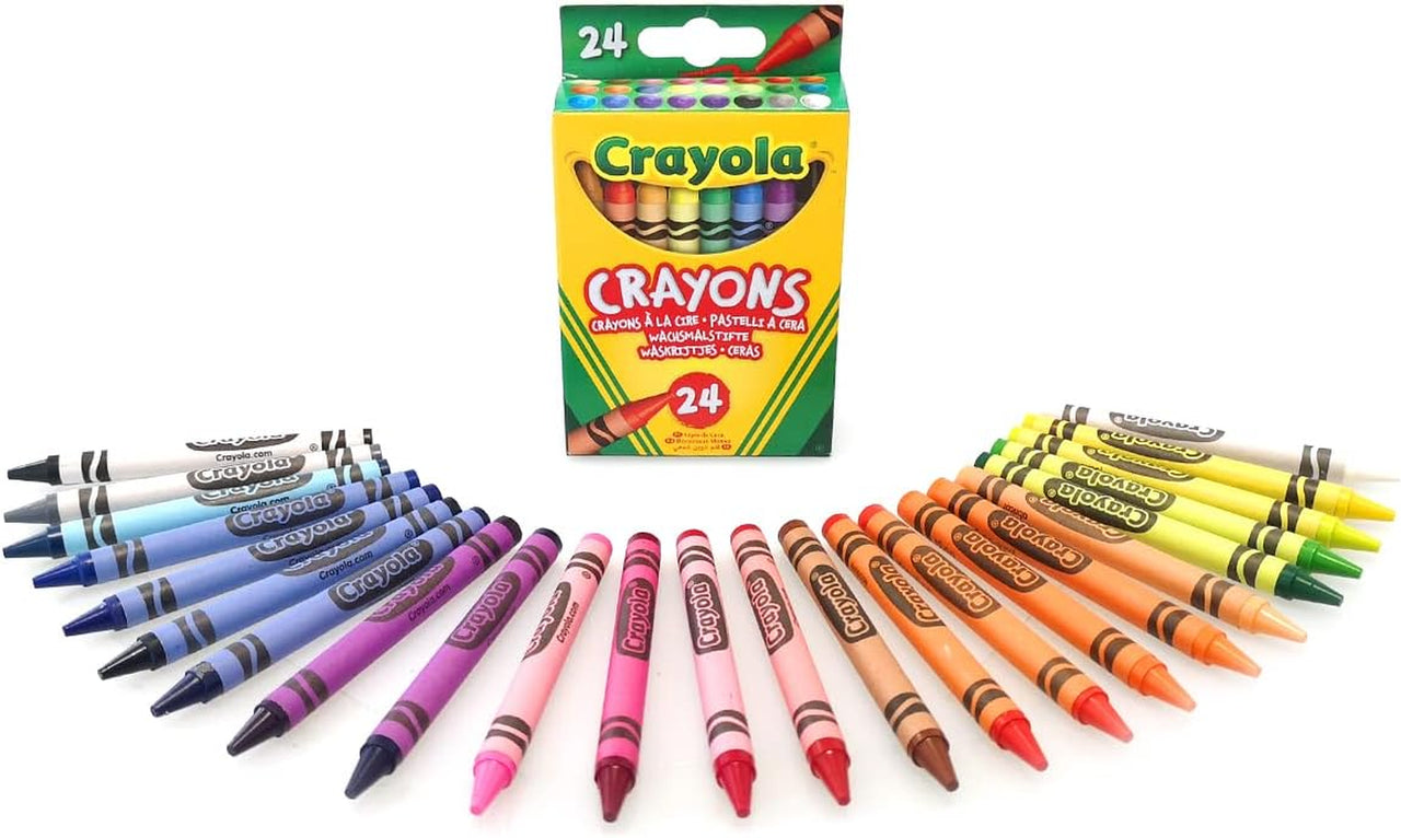 Crayons, Bright Strong Colours, Multi, 24 Count (Pack of 1)