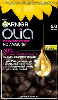 Thumbnail for Olia Permanent Hair Dye, up to 100% Grey Hair Coverage, No Ammonia, 5.0 Brown