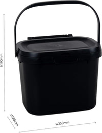 Thumbnail for Everyday Kitchen Food Waste Compost Caddy Bin, 4.5 Litre, Air Blue, 518695