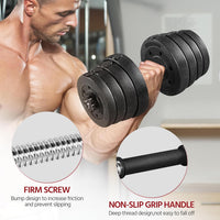 Thumbnail for 30KG/25KG/20KG/15KG Adjustable Dumbbells Weight Lifting Training Set Dumbbells Set (Sold as a Pair) Home Gym Fitness for Men/Women