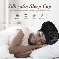 Thumbnail for Silk Bonnet Satin Bonnet, Silk Hair Wrap for Sleeping, Soft and Comfortable Silk Sleep Cap