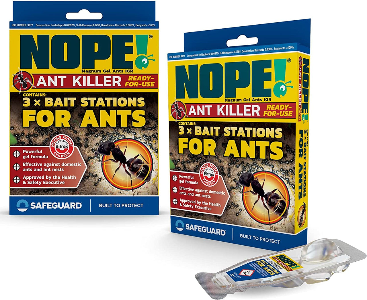 Ant Killer Bait Station (6 X 5G) Indoor & Outdoor. Eradicates Ants and Their Colony & Nest