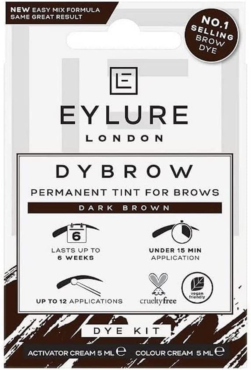 DYBROW Eyebrow Dye Kit, Dark Brown