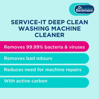 Thumbnail for Service-It Deep Clean Washing Machine Cleaner | Removes 99,99 % of Bacteria and Fungi and Viruses | Eliminates Bad Odours | 250 G