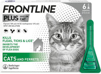 Thumbnail for plus Flea & Tick Treatment for Cats and Ferrets - 6 Pipettes