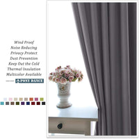 Thumbnail for Grey Blackout Curtains for Bedroom 54 Inch Drop Eyelet Thermal Curtains & Drapes Short Blackout Curtains for Window Treatment Living Room/Kitchen, 2 Panels, W46 X L54, Gray