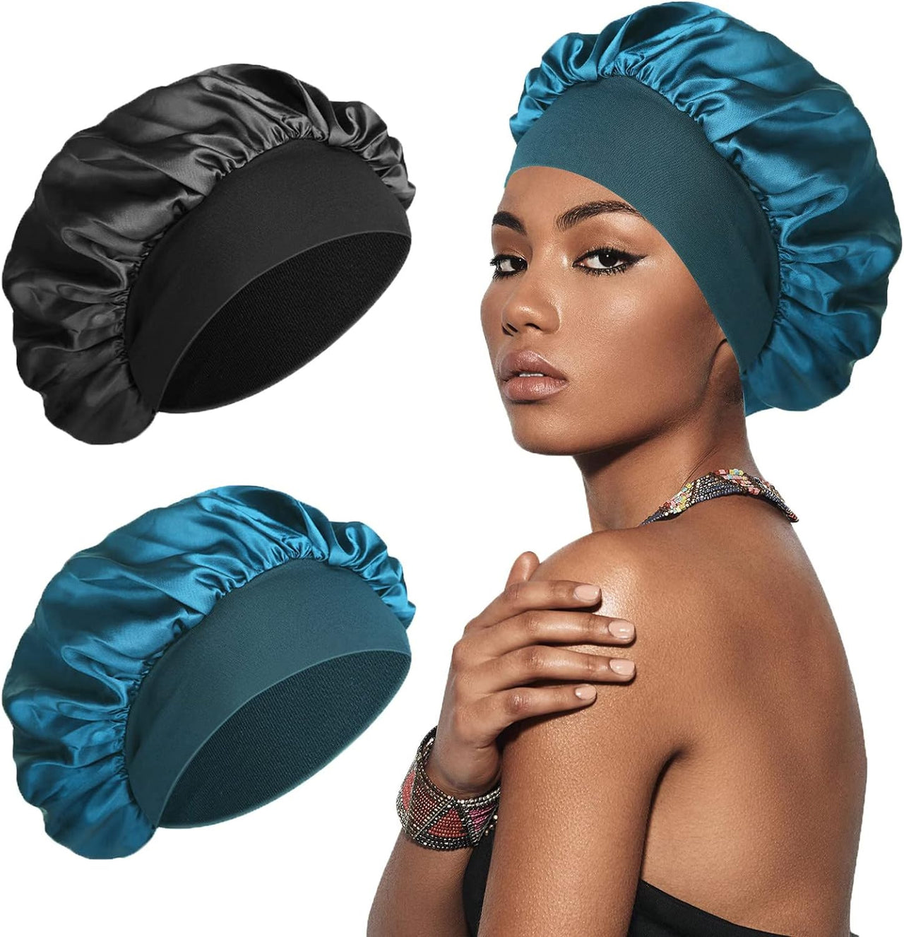 Silk Bonnet Satin Bonnet, Silk Hair Wrap for Sleeping, Soft and Comfortable Silk Sleep Cap