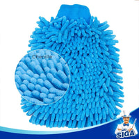 Thumbnail for Microfiber Car Wash Mitt, Pack of 2, Blue & Yellow