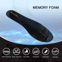 Thumbnail for Memory Foam Insoles for Men and Women,Replacement Shoe Inserts for Sports Shoes,Trainers,Sneakers,Work Boots and Walking Shoes,Comfort,Cushioning