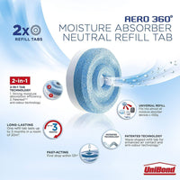 Thumbnail for AERO 360° Moisture Absorber Neutral Refill Tab, Ultra-Absorbent and Odour-Neutralising, for AERO 360° Dehumidifier, Condensation Absorbers, 450 G ( Pack of 4)